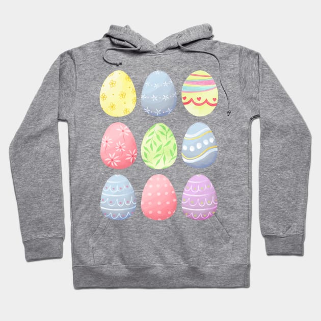 Easter Eggs Hoodie by LylaLace Studio